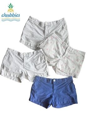 chubbies Bundle of 4 Women’s casual Cotton Shorts Fair 10